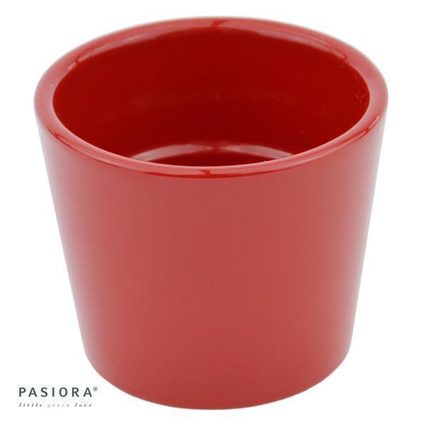Übertopf KIRSCHROT für 6cm Sukkulenten