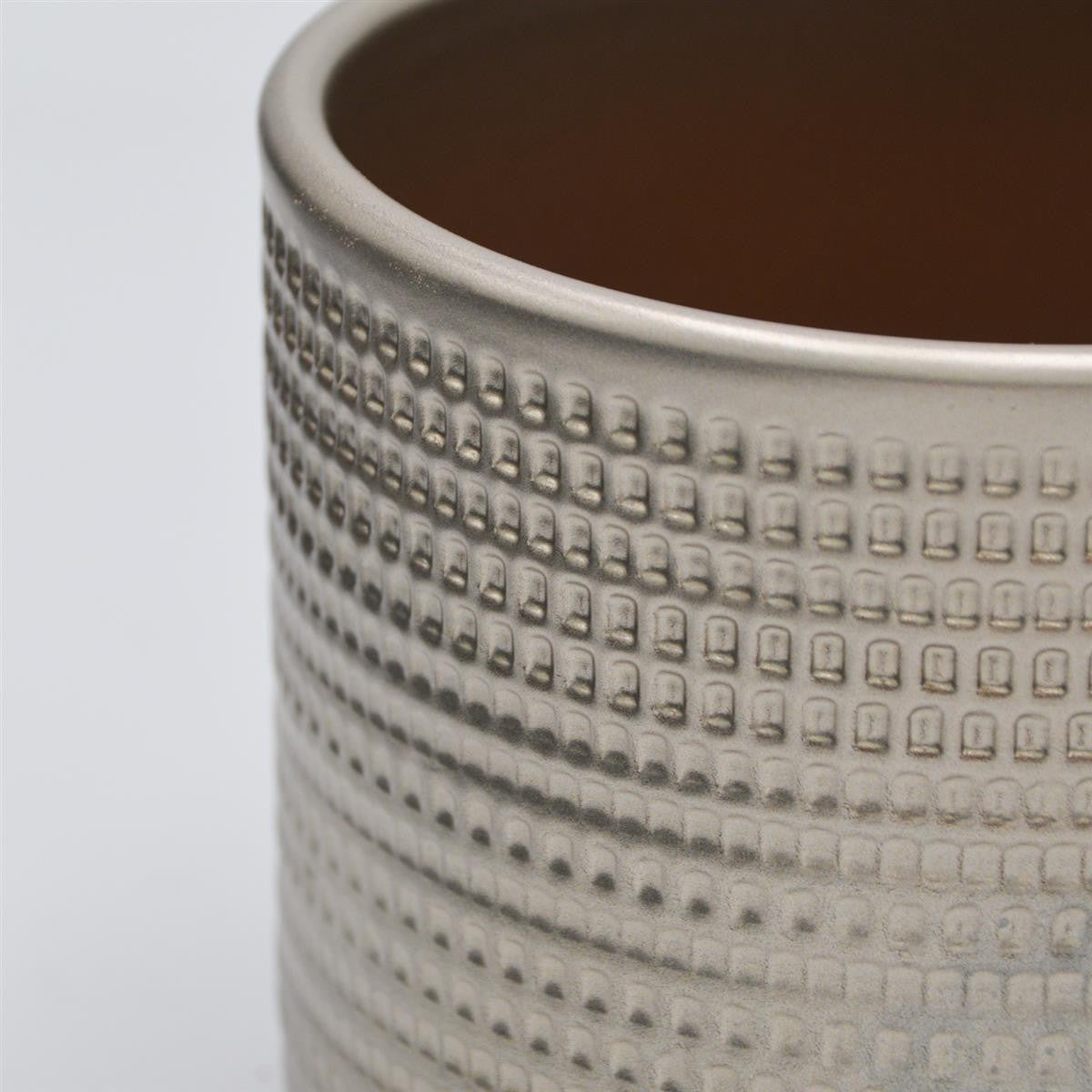 Übertopf TEXTUR  Metallic für 10,5cm Sukkulenten