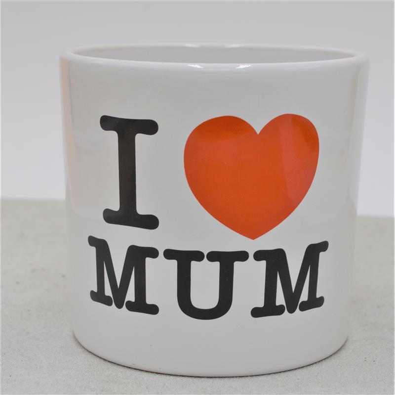 I love Mom - Übertopf