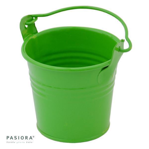 Zinkeimer GRÜN für 5,5cm Sukkulenten