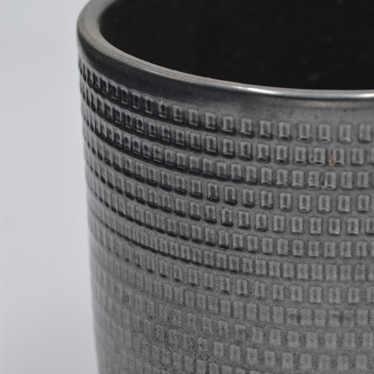 Übertopf TEXTUR  Graphit für 10,5cm Sukkulenten