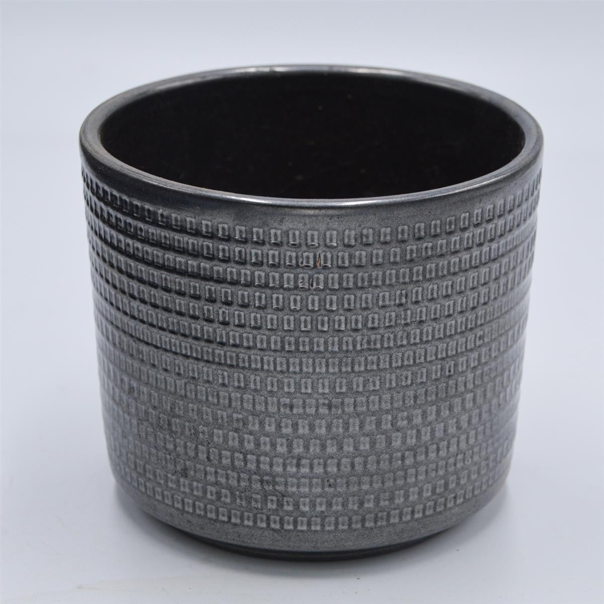 Übertopf TEXTUR  Graphit für 10,5cm Sukkulenten