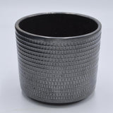 Übertopf TEXTUR  Graphit für 10,5cm Sukkulenten